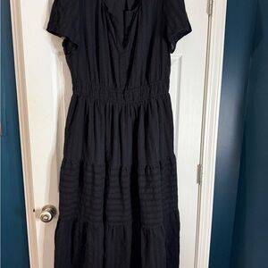 Chic Black Midi Dress for Women